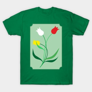 Spring, tulips in 3 colors T-Shirt